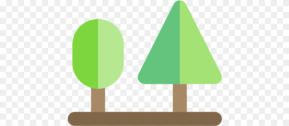 Trees Forest Icon Illustration, Triangle, Symbol, Astronomy, Moon Free Png