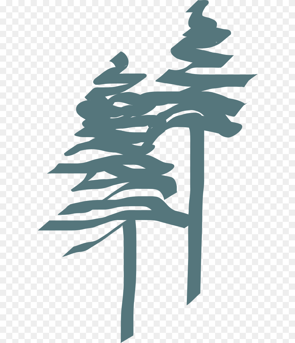 Trees Green Jack Pine, Stencil, Tree, Plant, Outdoors Free Png Download
