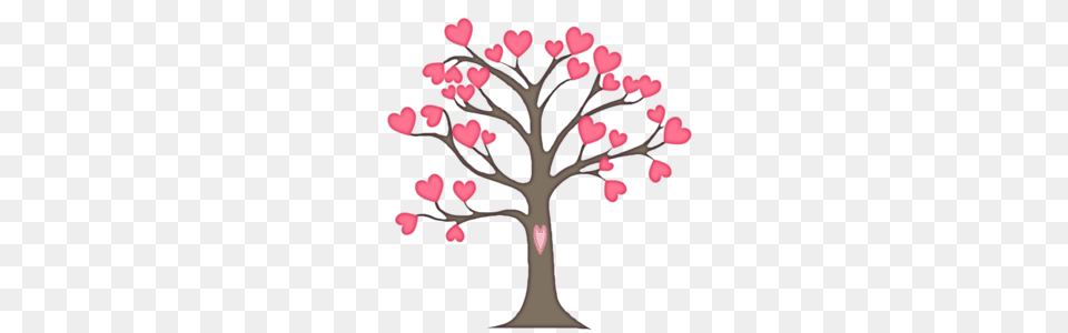 Trees Heart Tree Tree, Flower, Plant, Petal, Cross Free Png