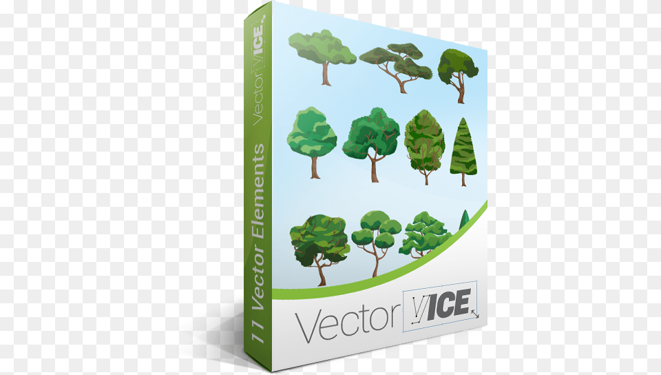 Trees Vector Pack Vector Graphics, Green, Plant, Tree, Book Png