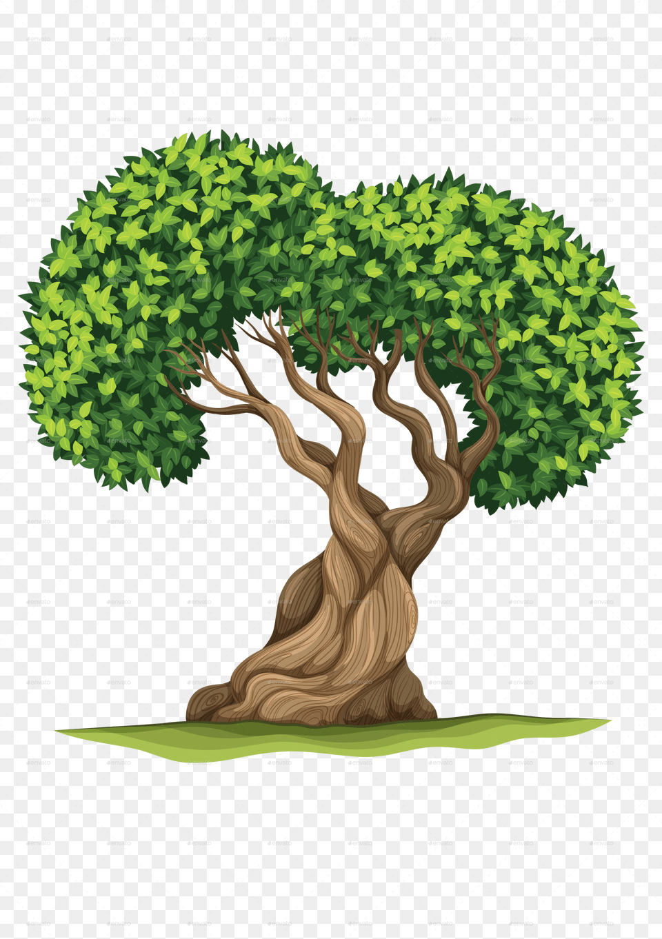 Trees Vectors Tree Leaves In Different Colours, Potted Plant, Vegetation, Plant, Tree Trunk Free Png