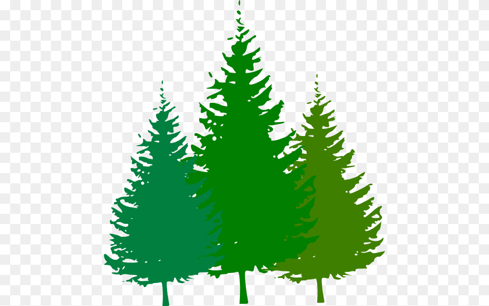 Trees With Mountain Range Clipart, Fir, Pine, Plant, Tree Png