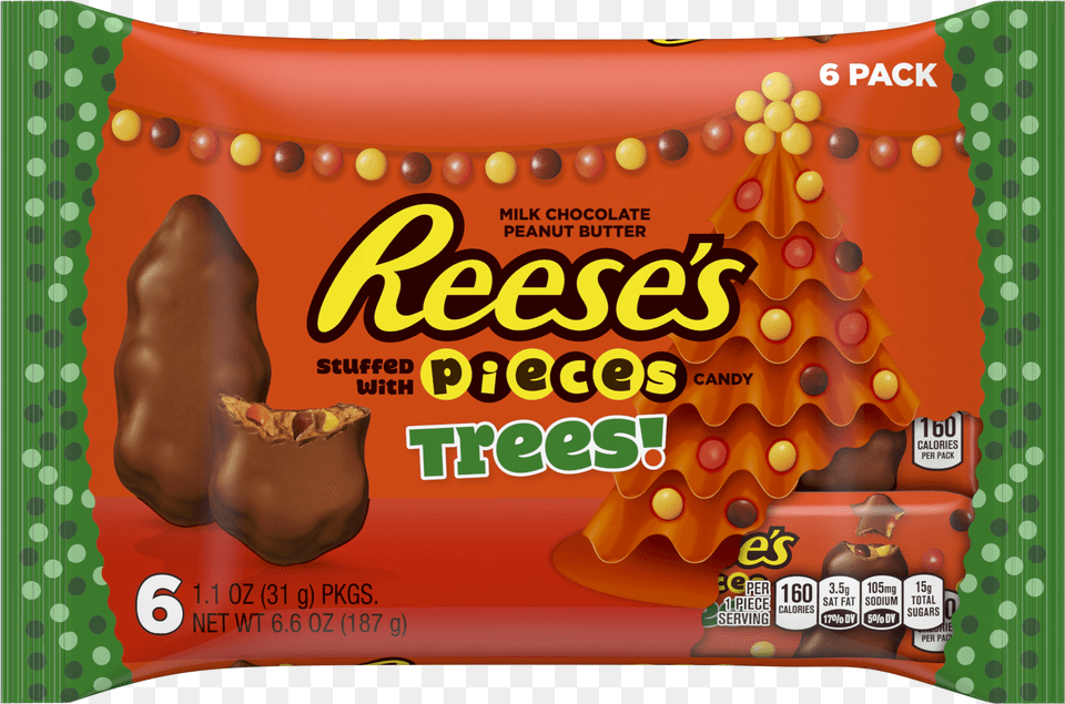 Trees With Pieces Are The Perfect Way To Celebrate Reese39s Snack Size Bag, Food, Sweets, Candy, Person Png Image