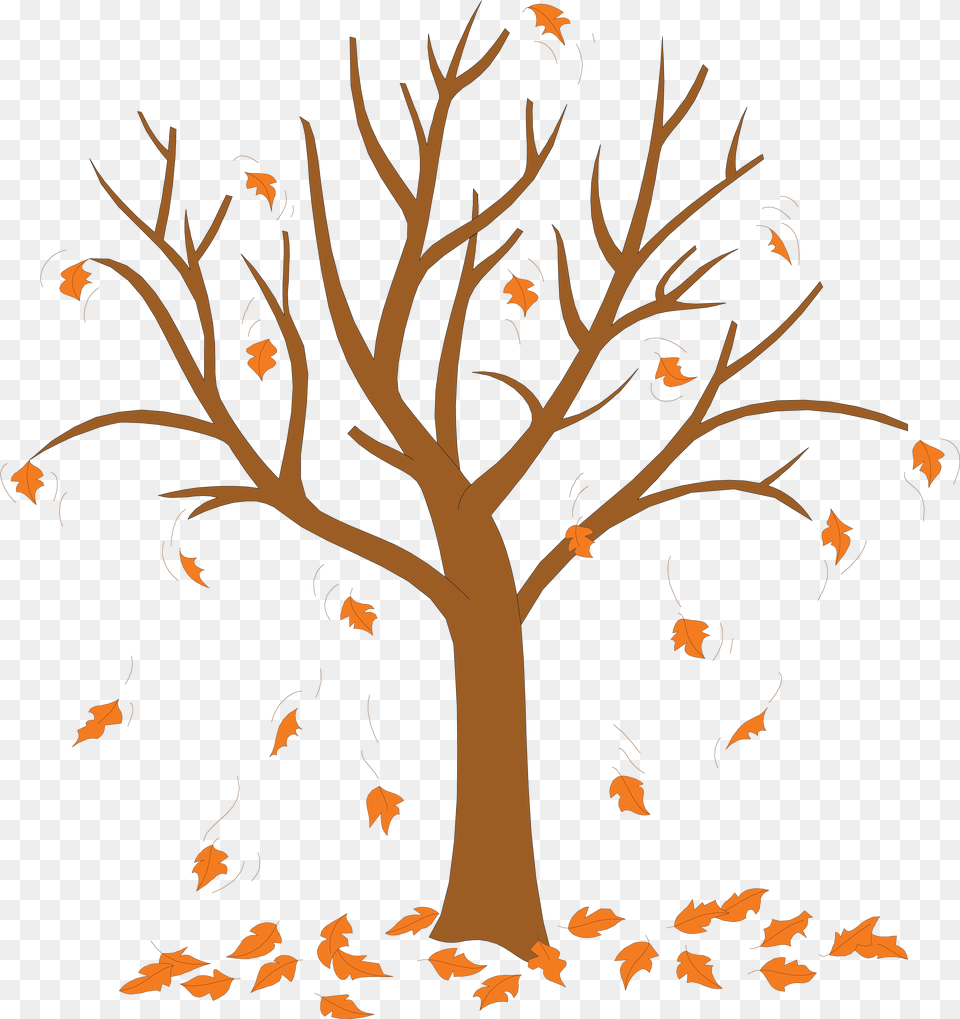 Trees Without Leaves Coloring Pages Tree With Leaves Cartoon Leaves Falling Off Tree, Plant, Art Free Png