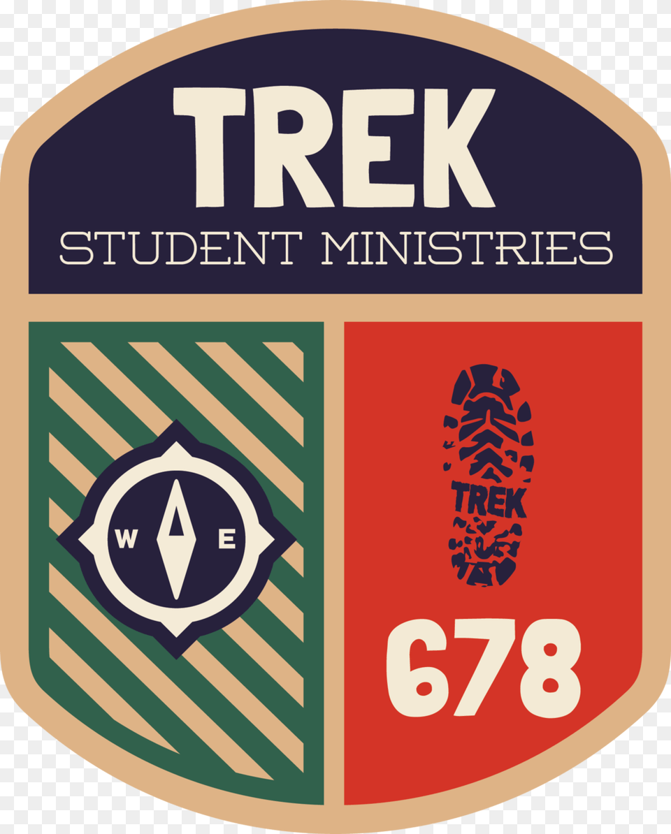 Trek Student Ministries Color Emblem, Logo, Badge, Symbol, Armor Free Png