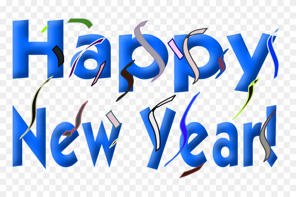 Tremendous Happy New Year Clip Art Photo Inspirations, Text, Light, Person Free Png