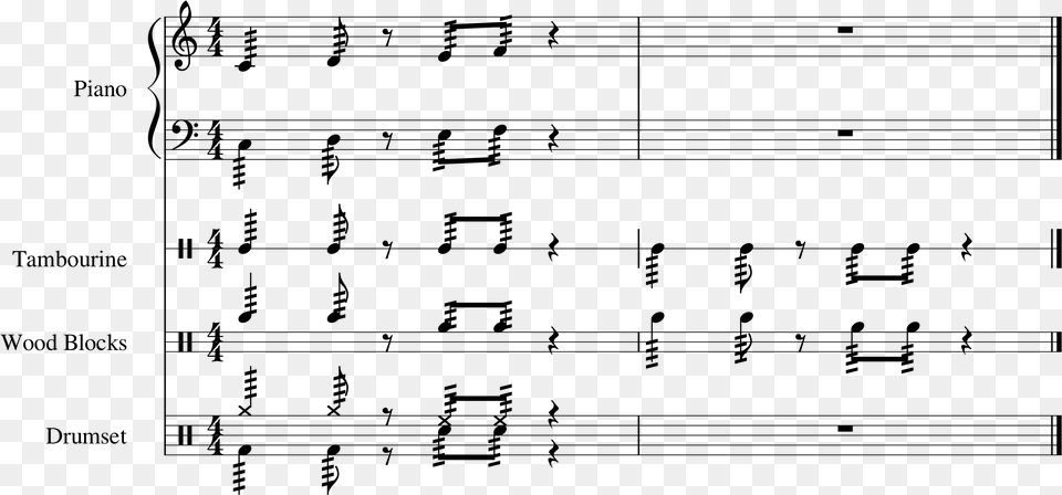 Tremolo Collides With Notehead Or Beam Sheet Music, Gray Png