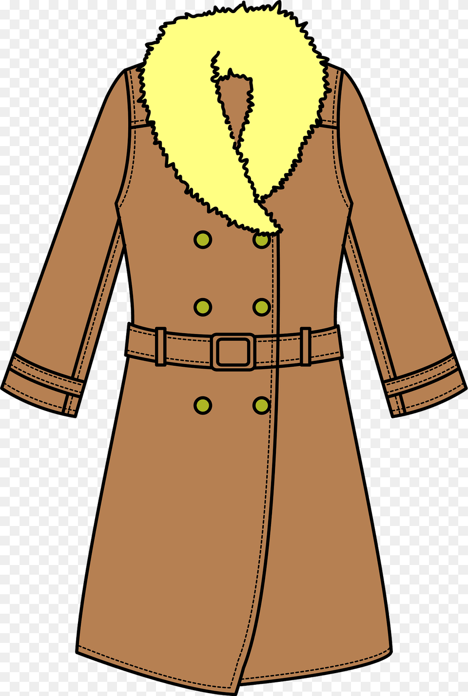 Trench Coat Clipart, Clothing, Overcoat, Long Sleeve, Person Free Png Download