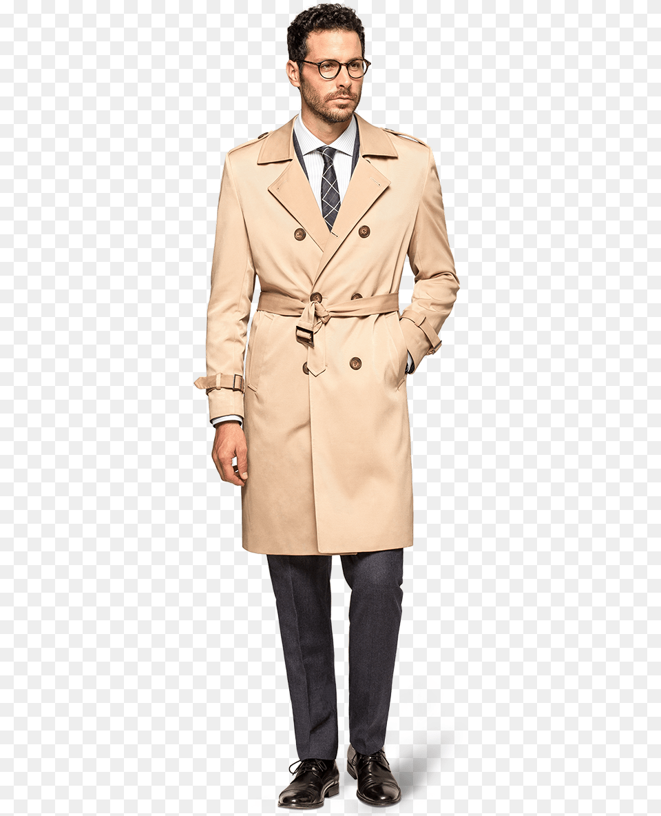 Trench Coat For Men Gabardina Hombre, Clothing, Overcoat, Trench Coat, Adult Free Png Download