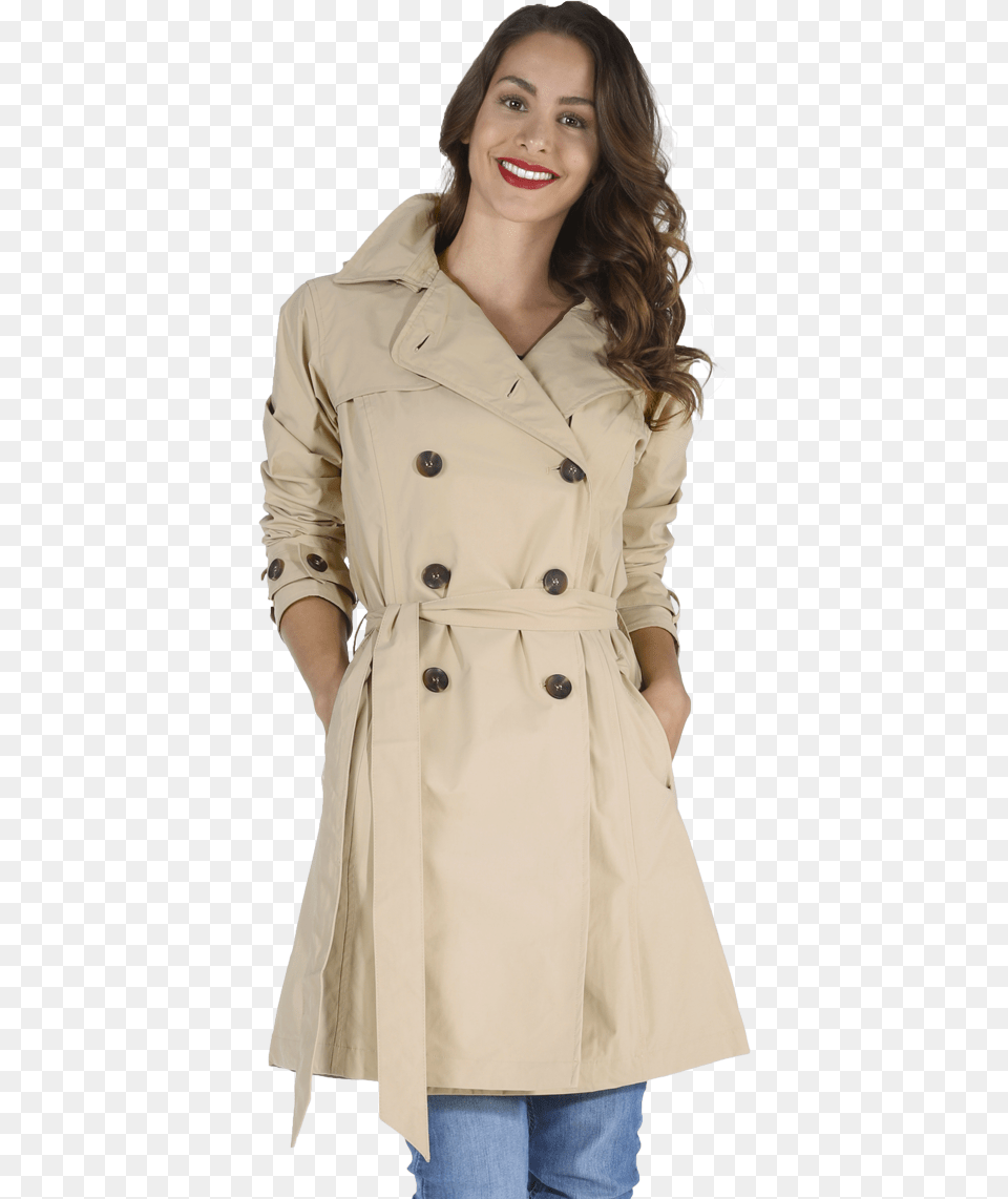 Trenchcoat Dolly Beige Coat, Clothing, Overcoat, Trench Coat, Face Png