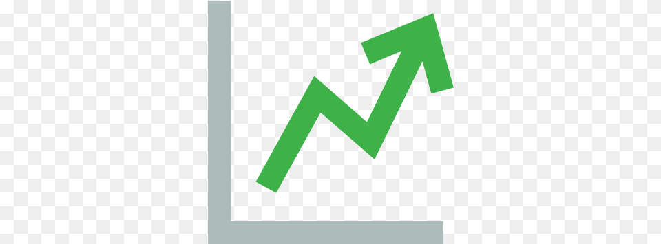 Trending Up Arrow Graph Arrow Up Transparent, Green, Symbol, Text Free Png Download