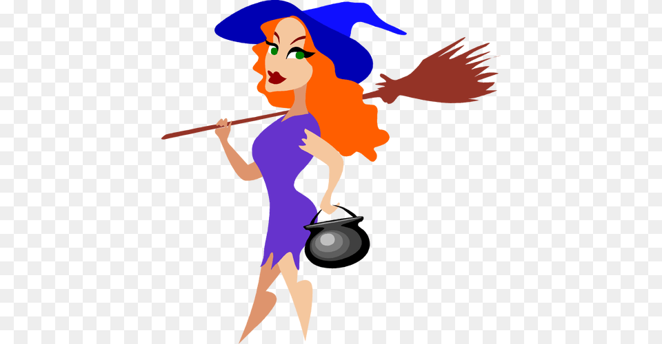 Trendy Witch Vector Image, People, Person, Face, Head Free Png Download
