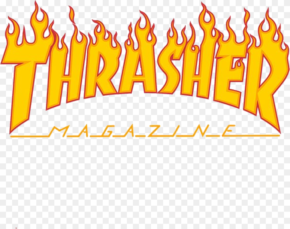 Trendylogos Thrasher Logos Trendy Clothes Skateboard Thrasher Magazine Flame Logo, Fire, Dynamite, Weapon Png Image