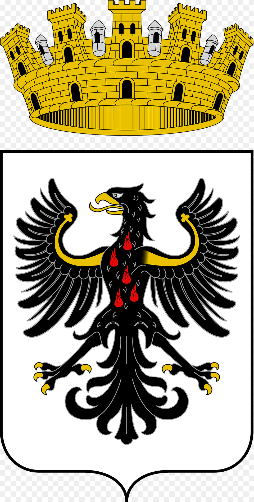 Trento Stemma Clipart, Emblem, Symbol, Bulldozer, Machine Png