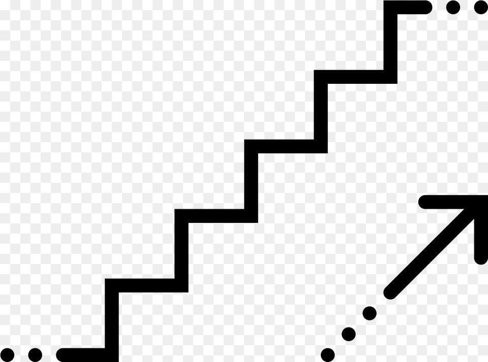 Treppe Rauf Icon Floor Up Icon, Gray Free Png