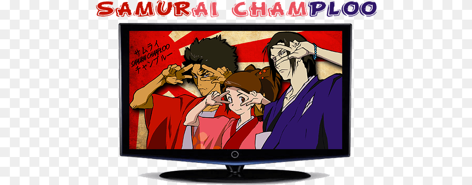 Tres Desconocidos Con Personalidades Completamente Samurai Champloo Map, Tv, Hardware, Publication, Electronics Free Transparent Png