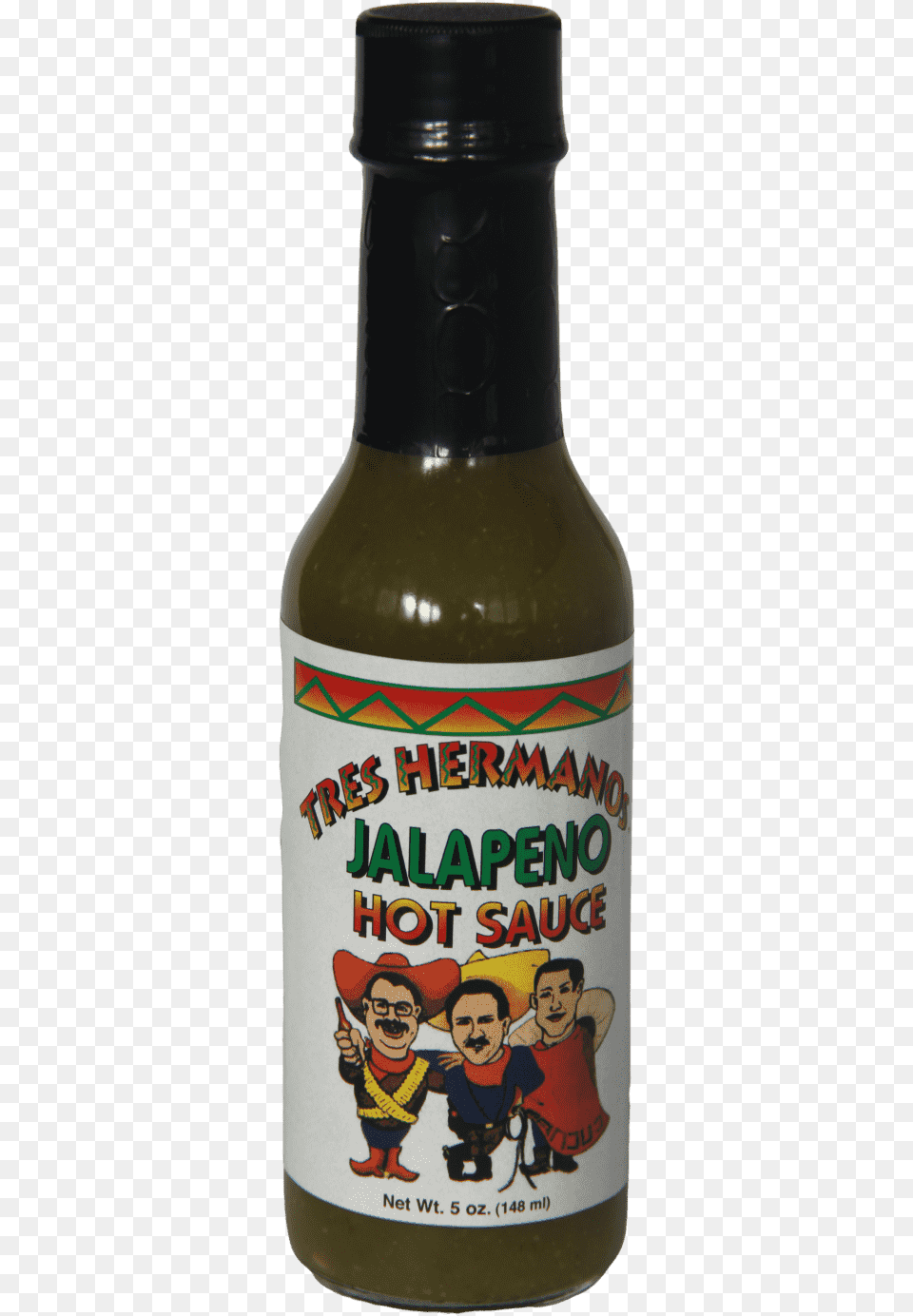 Tres Hermanos Jalapeno Hot Sauce 148ml Natural Foods, Person, Alcohol, Baby, Beer Free Transparent Png