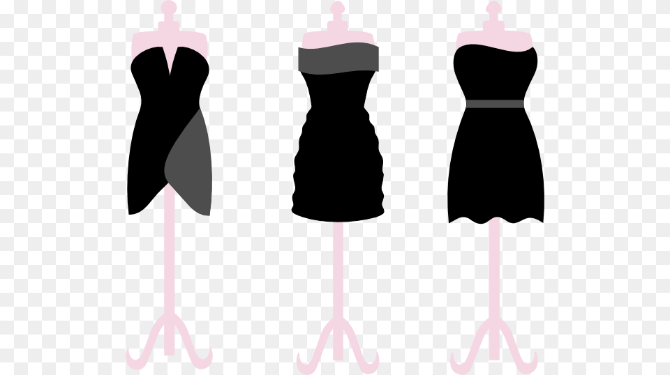 Tres Maniquis Clip Art, Clothing, Dress, Formal Wear, Evening Dress Free Transparent Png