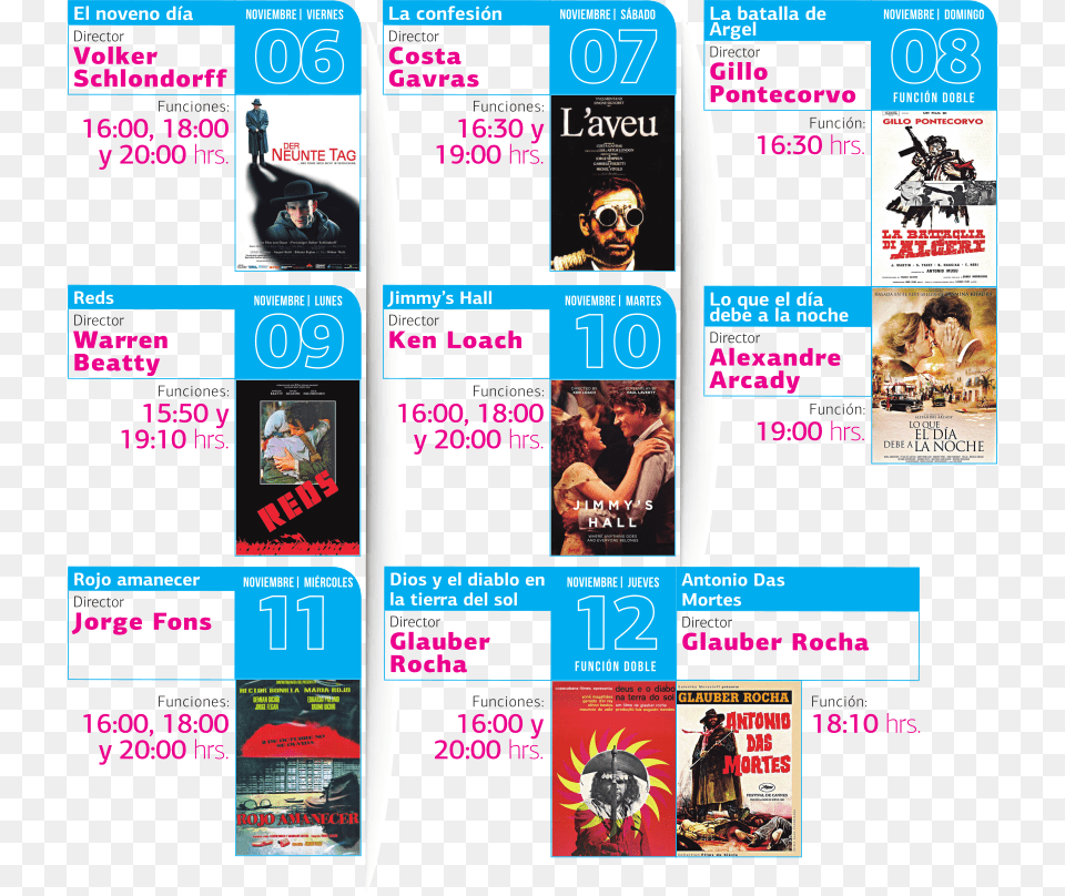 Tres Propuestas De Grandes Maestros Del Cine Poltico Flyer, Advertisement, Poster, Adult, Book Free Png Download