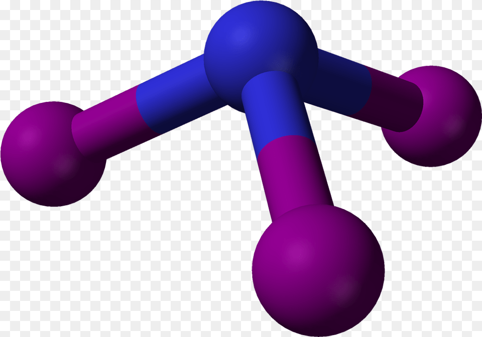 Tres Tomos De Hidrgeno Y Uno De Nitrgeno Nitrogen Triiodide Structural Formula, Toy, Purple Free Png