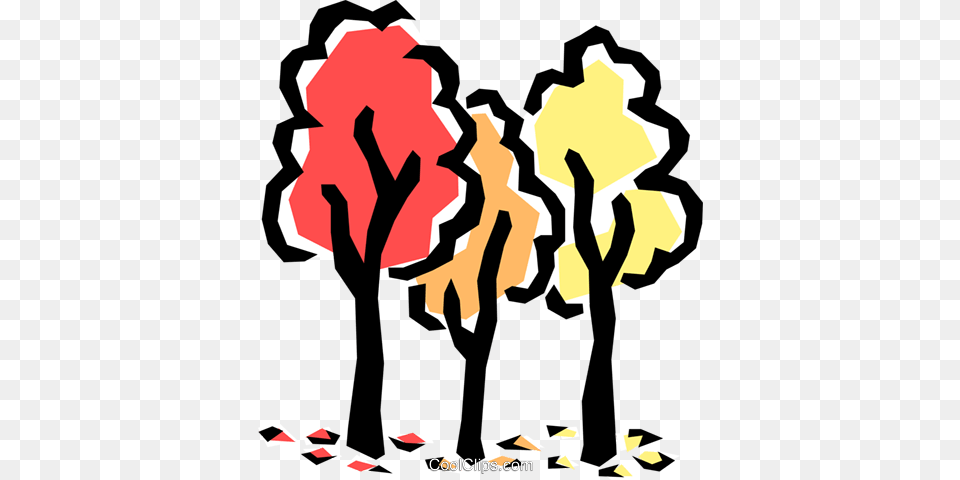Tress In Fall Royalty Vector Clip Art Illustration Hitherfield Primary School Address, Modern Art, Person, Painting Png