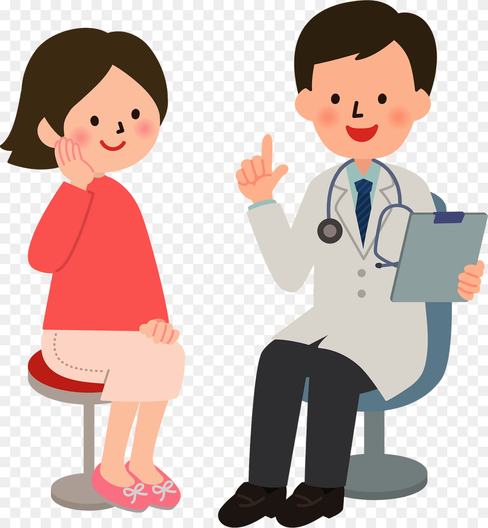 Trevor Medical Doctor Patient Clipart, Clothing, Coat, Baby, Person Free Png