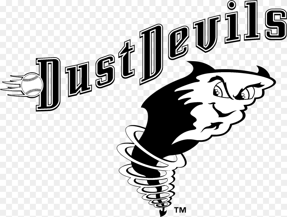 Tri City Dust Devils Logo Dust Devils, Stencil, Light, Face, Head Free Transparent Png