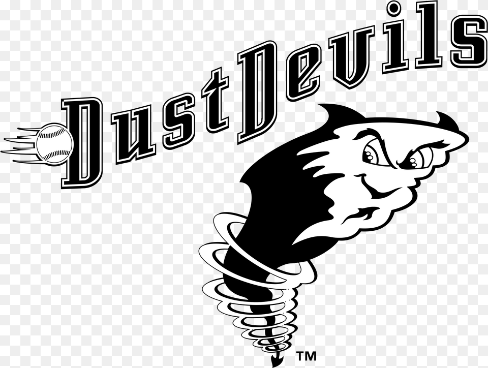 Tri City Dust Devils Logo Tri City Dust Devils, Stencil, Light, Face, Head Free Transparent Png