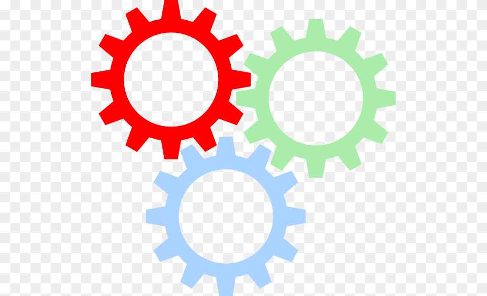 Tri Color Gears Svg Clip Arts Colorful Gear Clipart, Machine, First Aid Free Png Download