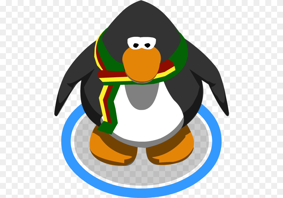 Tri Color Scarf In Game Club Penguin The Popstar, Animal, Bird, Baby, Person Free Transparent Png