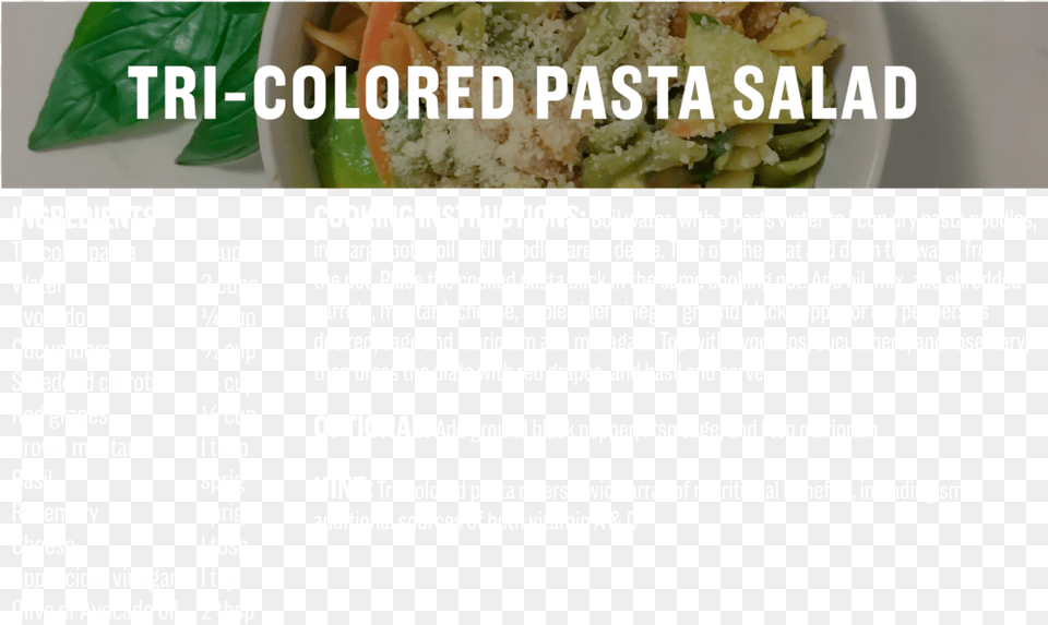 Tri Colored Pasta Salad Stuffed Peppers, Food, Lunch, Meal Png
