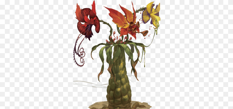 Tri Flower Frond Forgotten Realms Wiki Tri Flower Frond, Art, Flower Arrangement, Graphics, Plant Free Png Download