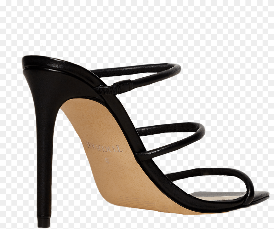 Tri Leather Strap Heel In Colour Meteorite Basic Pump, Clothing, Footwear, High Heel, Sandal Png