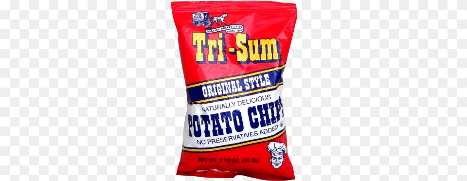 Tri Sum Original Style Potato Chips Snack Pack Tri Sum Chips, Food, Can, Tin Free Transparent Png