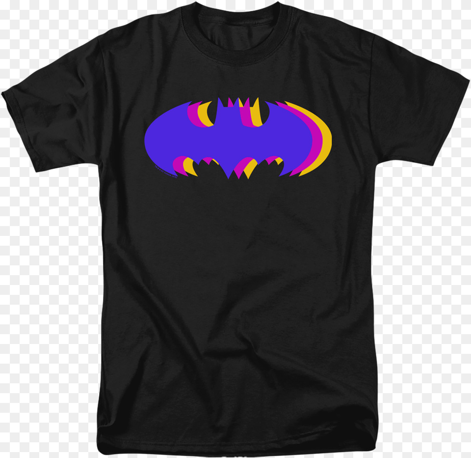 Tri Symbol Batman T Shirt Corvette Black T Shirt, Clothing, T-shirt, Logo Free Png Download