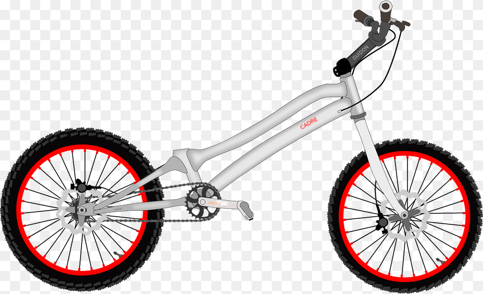 Trial Bicycle Clipart, Transportation, Vehicle, Machine, Wheel Free Png