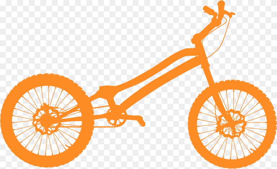Trial Bicycle Silhouette, Machine, Wheel, Transportation, Vehicle Free Png