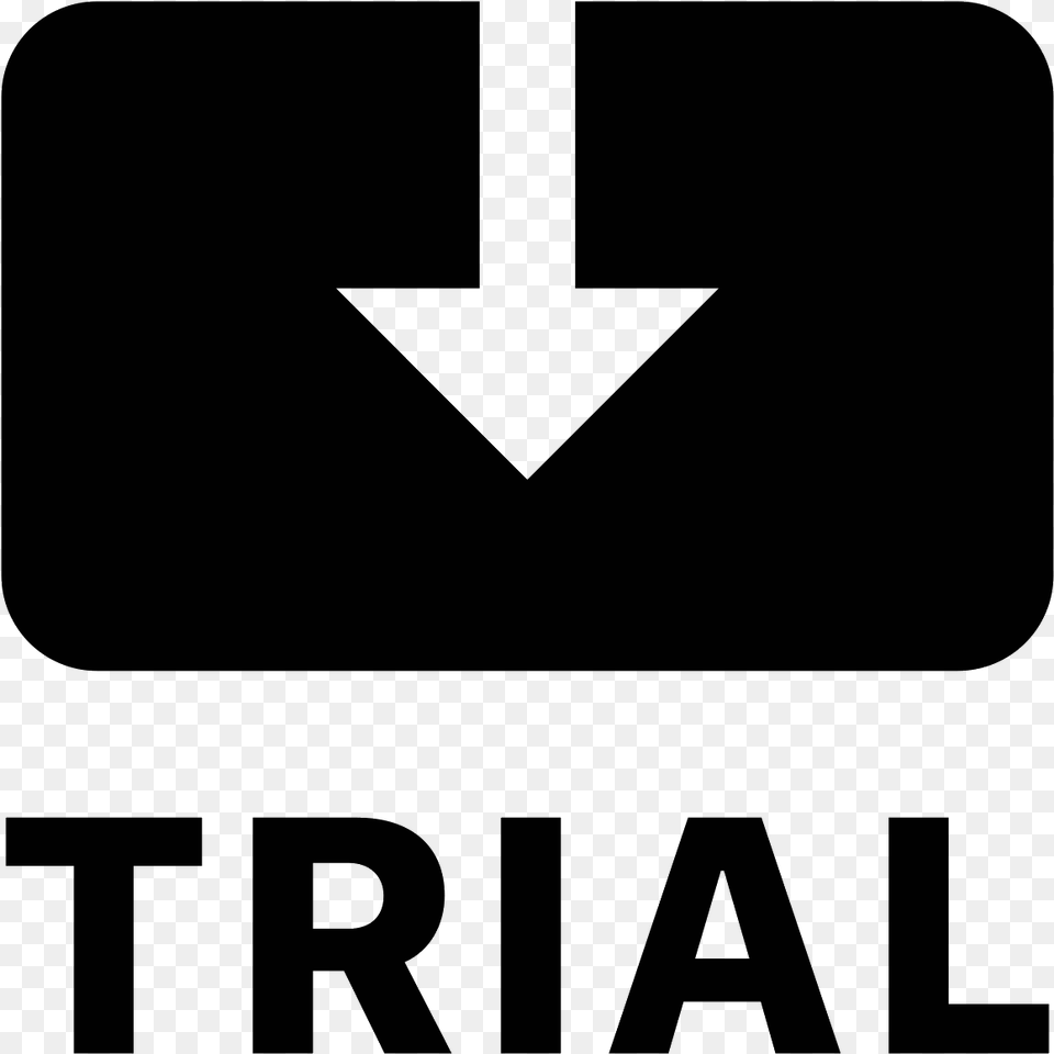 Trials Icon White, Gray Png Image