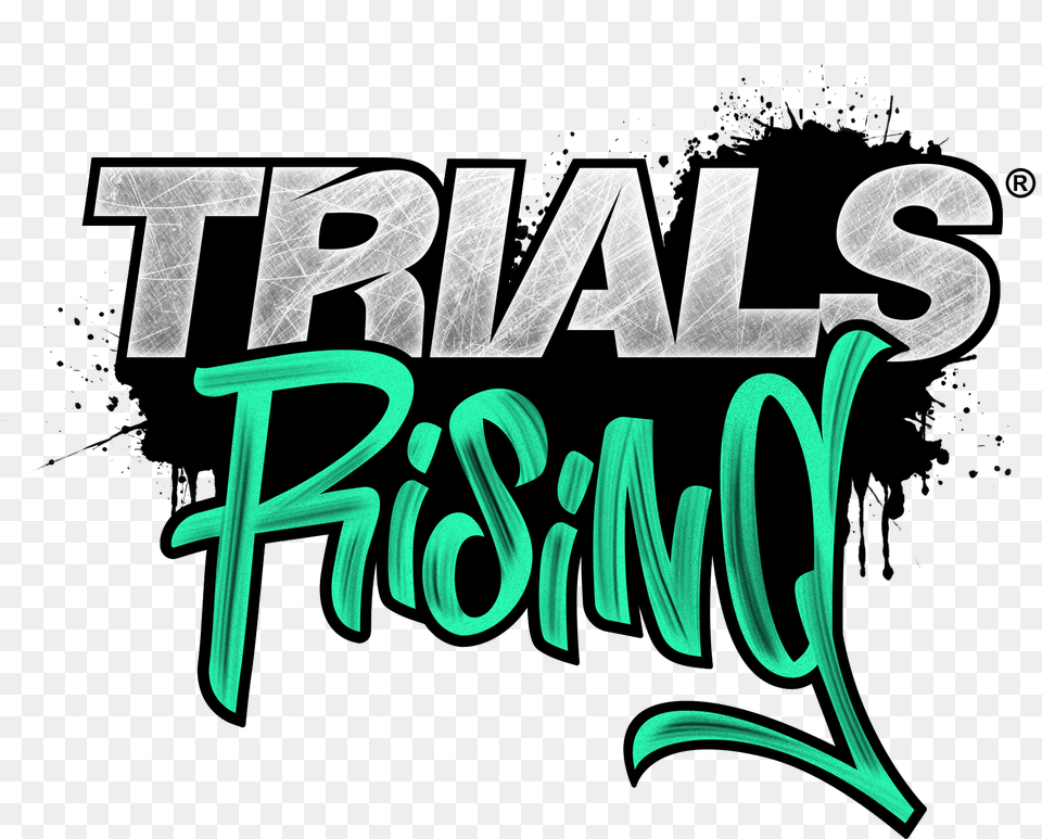 Trials Rising Logo, Text, Light Free Png