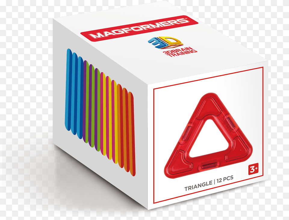 Triangle 12pc Set Magformers Triangles, Box Png