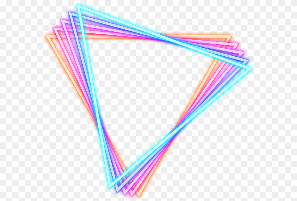 Triangle, Light, Neon, Disk Png