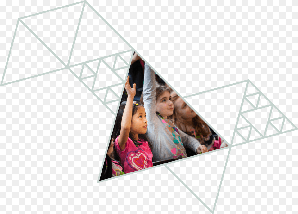 Triangle, Art, Collage, Child, Female Png Image