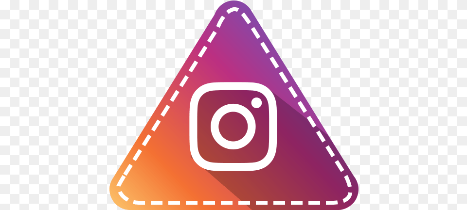Triangle App Social Colorful Instagram Hexagon Insta Icon Instagram Triangle, Dynamite, Weapon Free Transparent Png