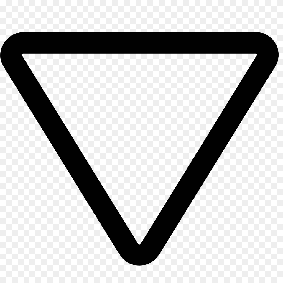 Triangle Arrow Icon, Gray Png