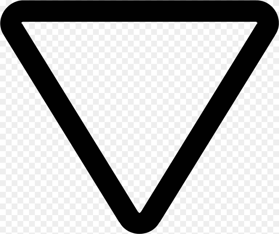 Triangle Arrow Icon Upside Down Triangle, Gray Free Png