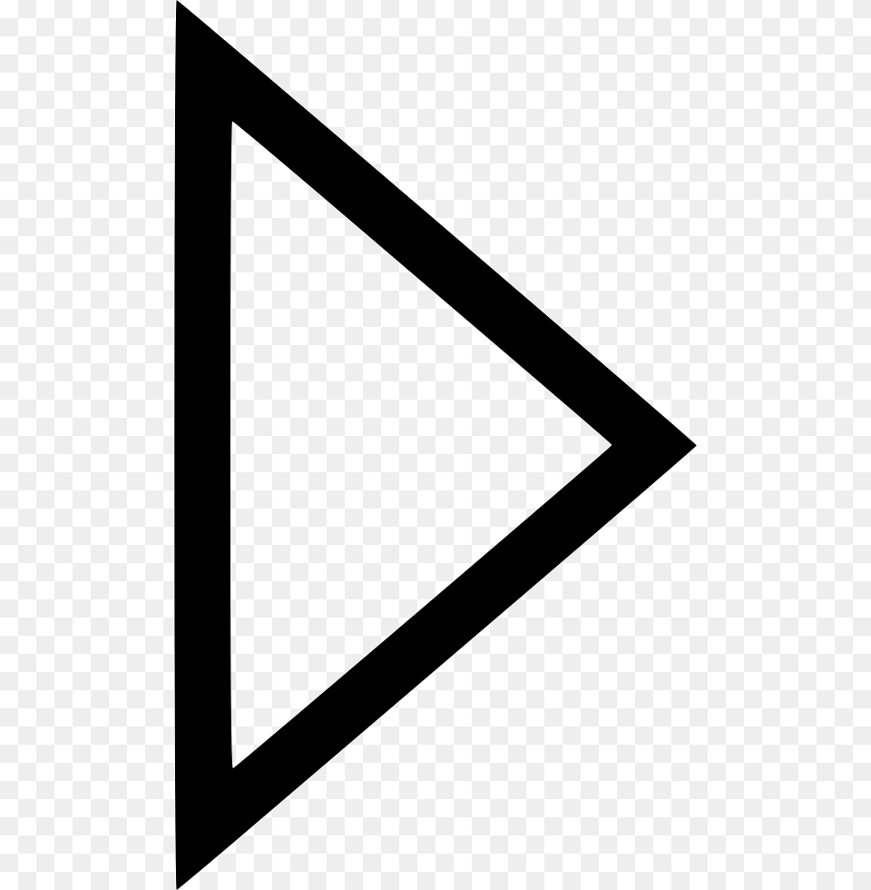 Triangle Arrow Right Svg Icon White Play Button Svg, Weapon, Arrowhead Free Png