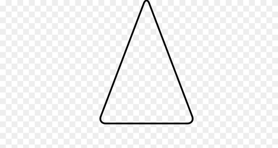 Triangle Basic Outline Png Image