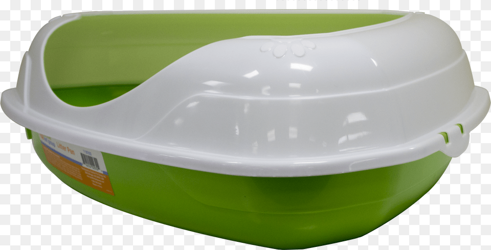 Triangle Cat Litter Pan With Rim Green Toilet Free Png