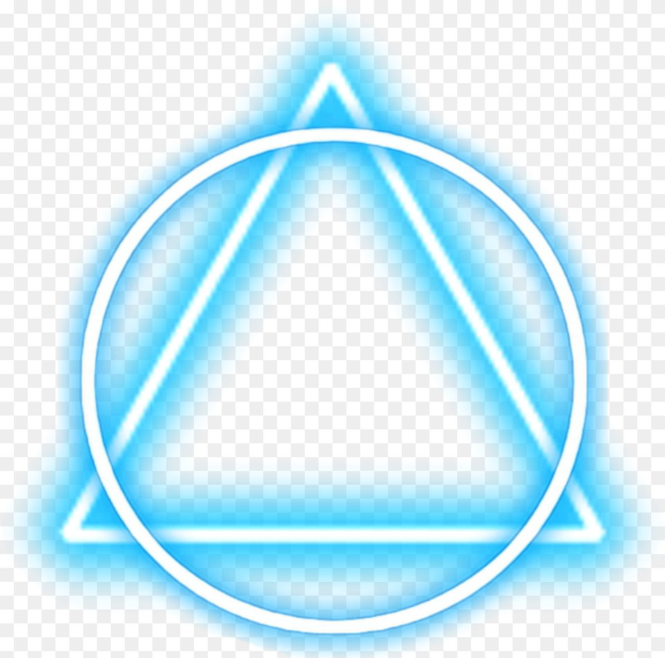 Triangle Circle Mix Neon Triangle Free Transparent Png
