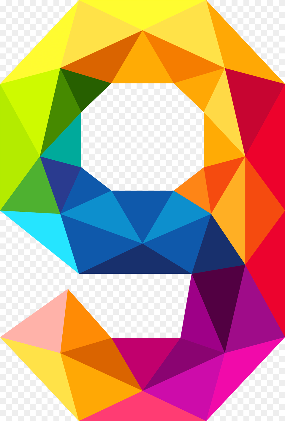Triangle Clip Design Number 9 No Background, Accessories, Art, Gemstone, Jewelry Png